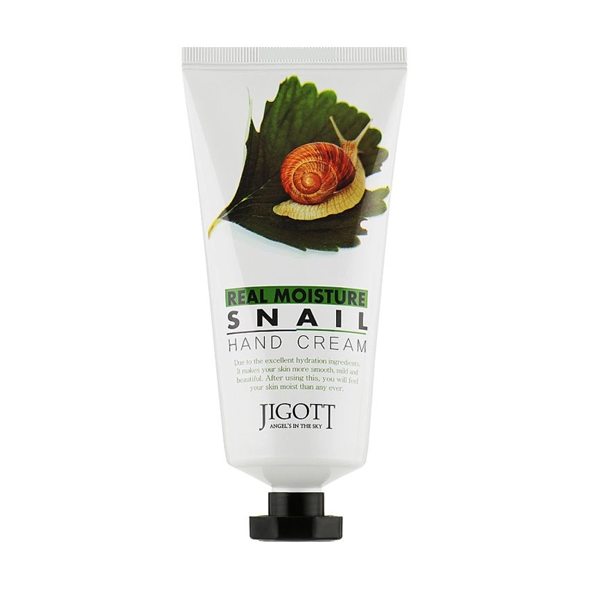 Крем для рук з екстрактом слизу равлика - Jigott Real Moisture Snail Hand Cream, 100 мл - фото N4