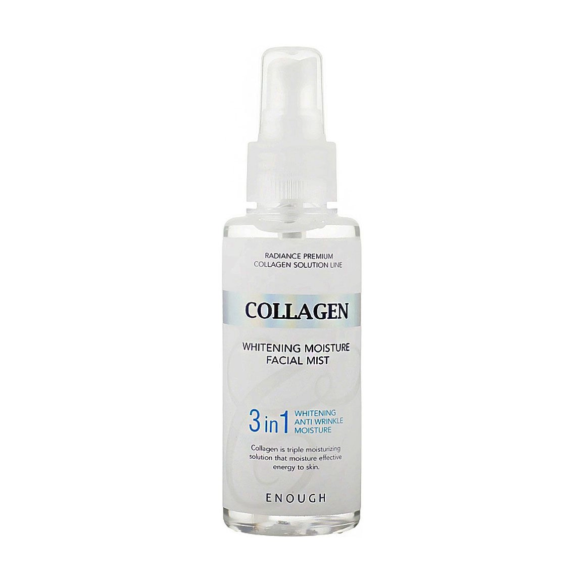 Відбілюючий міст для обличчя з колагеном - Enough Collagen Whitening Moisture Facial Mist 3 in 1, 100 мл - фото N3