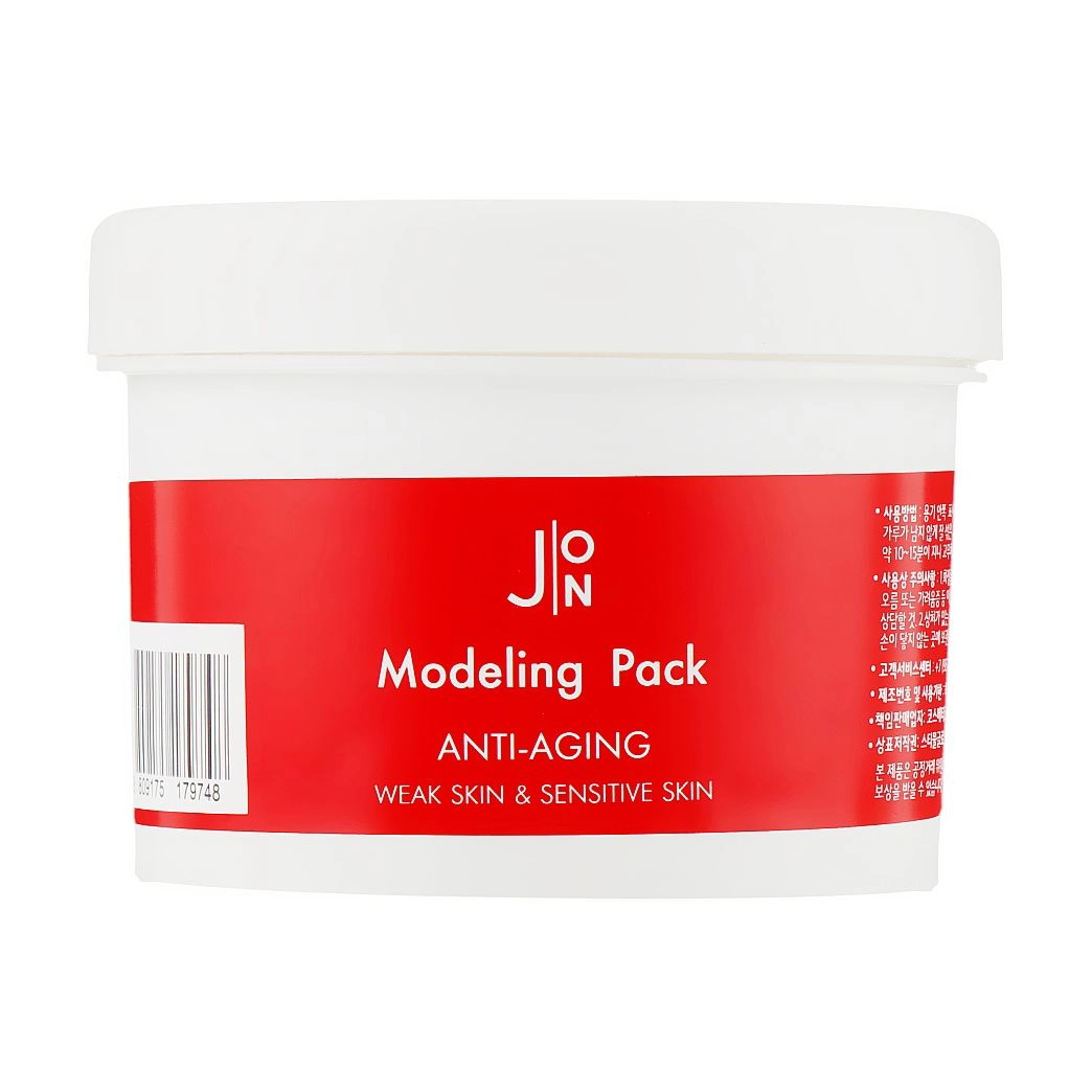 Альгинатная антивозрастная маска для лица - J:ON Anti-Aging Modeling Pack, 18 г - фото N5