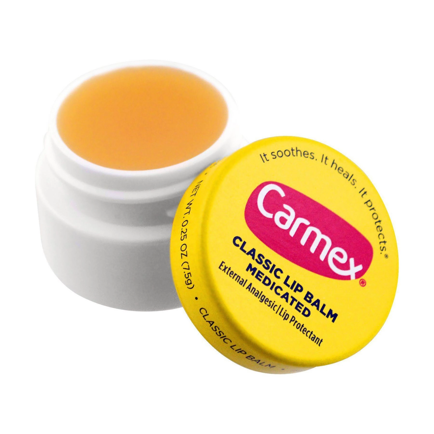 Бальзам для губ "Класичний" SPF15 - Carmex Classic Lip Balm, баночка, 7,5 г - фото N4