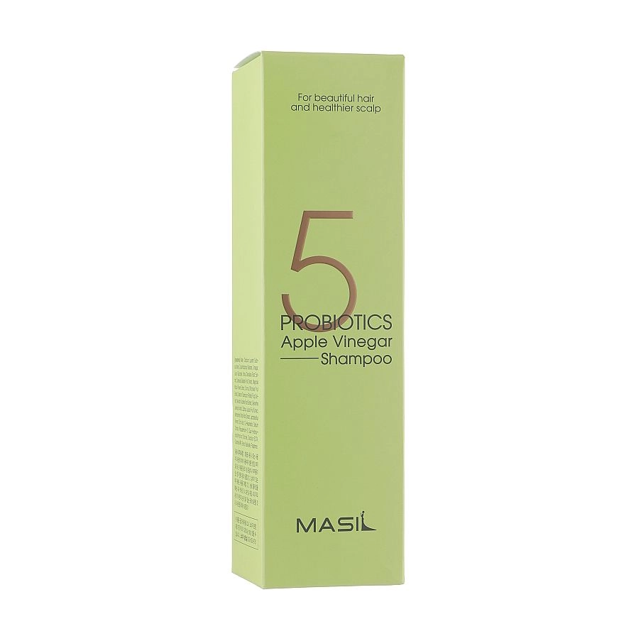 Мягкий безсульфатный шампунь с яблочным уксусом и пробиотиками для чувствительной кожи головы - Masil 5 Probiotics Apple Vinegar Shampoo, 150 мл - фото N5