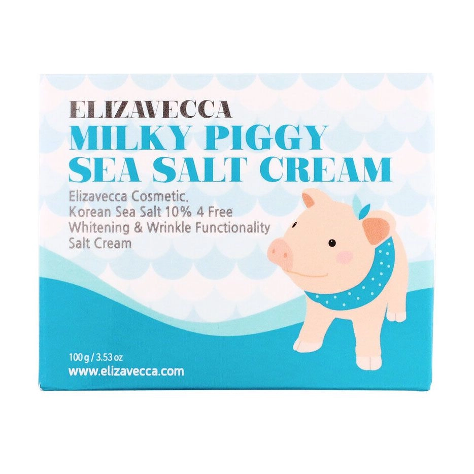 Cольовий колагеновий крем для обличчя - Elizavecca Face Care Milky Piggy Sea Salt Cream, 100 мл - фото N4