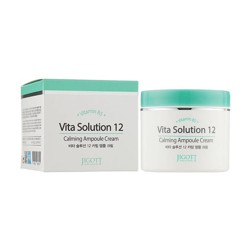 Крем для обличчя заспокійливий - Jigott Vita Solution 12 Calming Ampoule Cream, 100 мл - фото N3