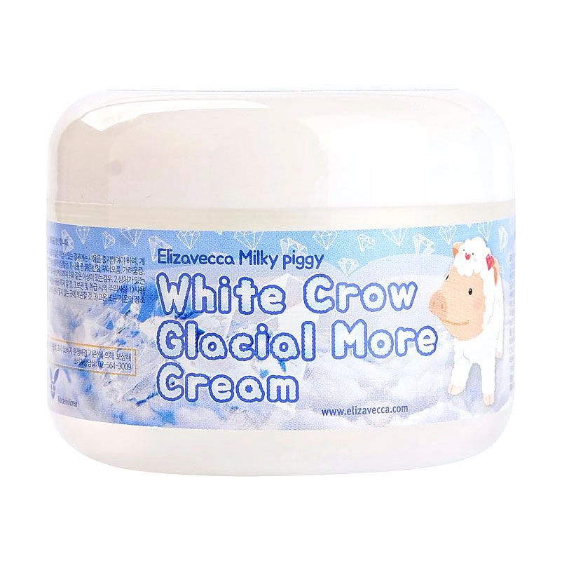 Cream Крем для обличчя освітлюючий - Elizavecca Milky Piggy White Crow Glacial More, 100 мл - фото N7