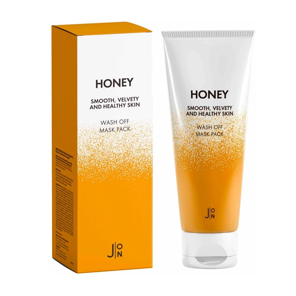 Маска для лица с медом - J:ON Honey Smooth Velvety And Healthy Skin Wash Off Mask, 50 мл - фото N3
