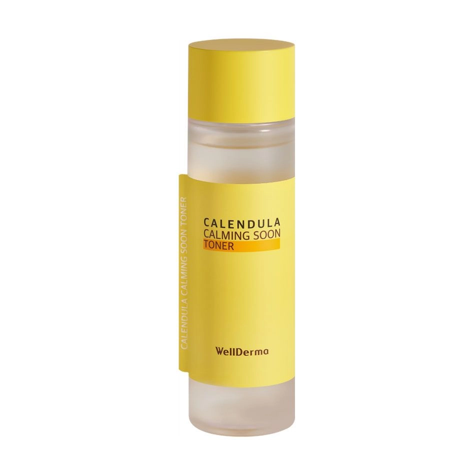 WellDerma Wellderma Тонер Для Лица Календула Calendula Calming Soon Toner, 150 Мл - фото N1