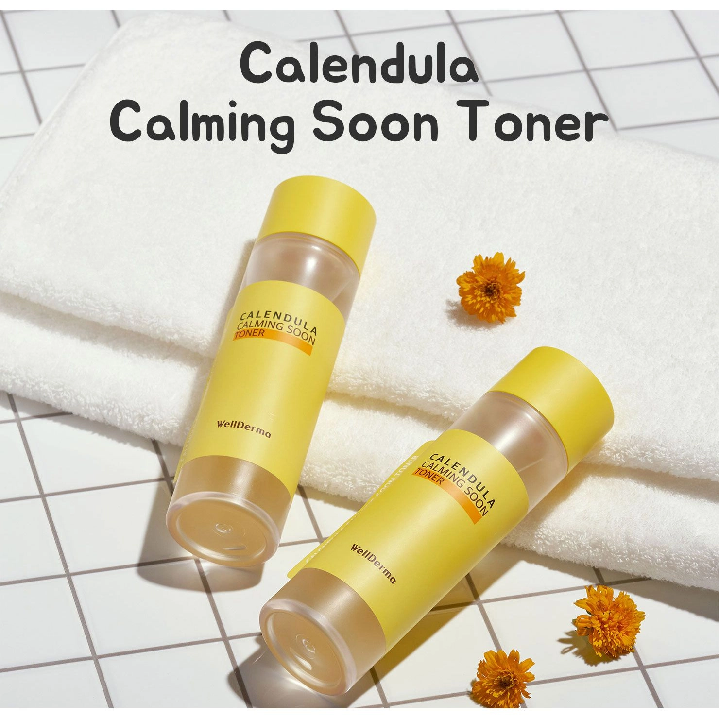 WellDerma Wellderma Тонер Для Лица Календула Calendula Calming Soon Toner, 150 Мл - фото N2