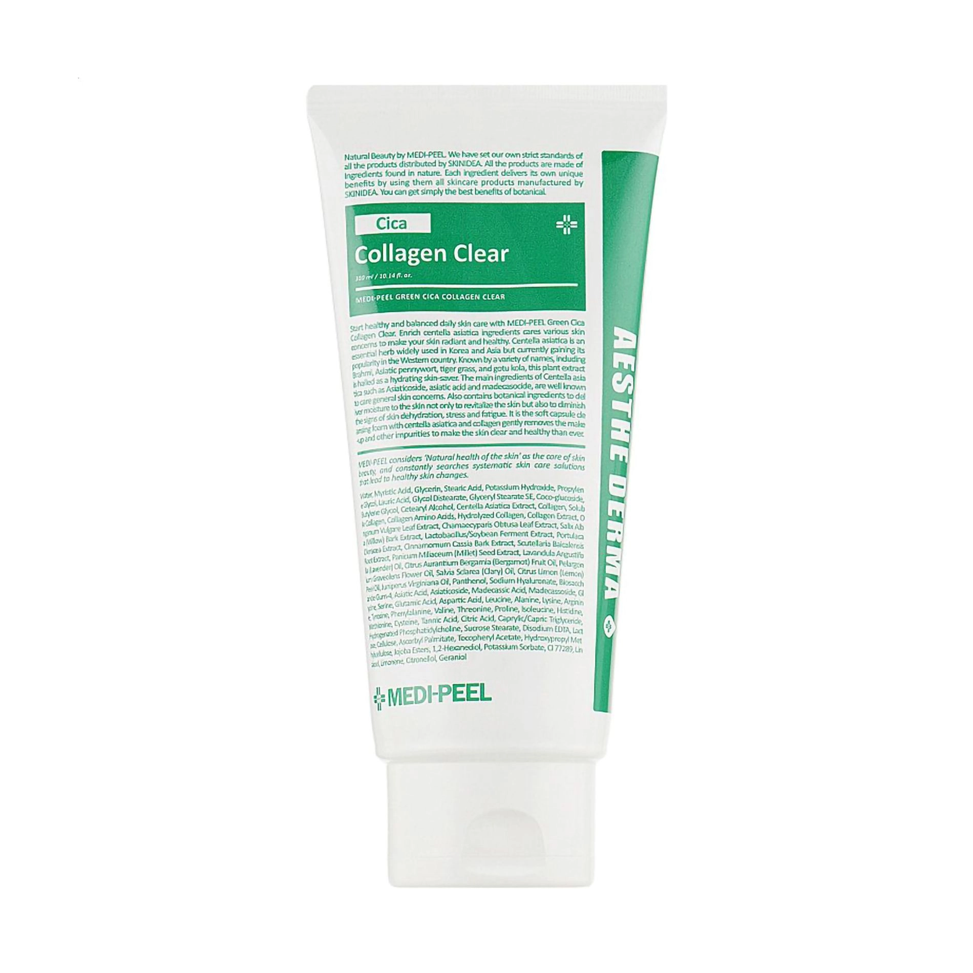 Заспокійлива очищаюча пінка - Medi peel Green Cica Collagen Clear, 300 мл - фото N3