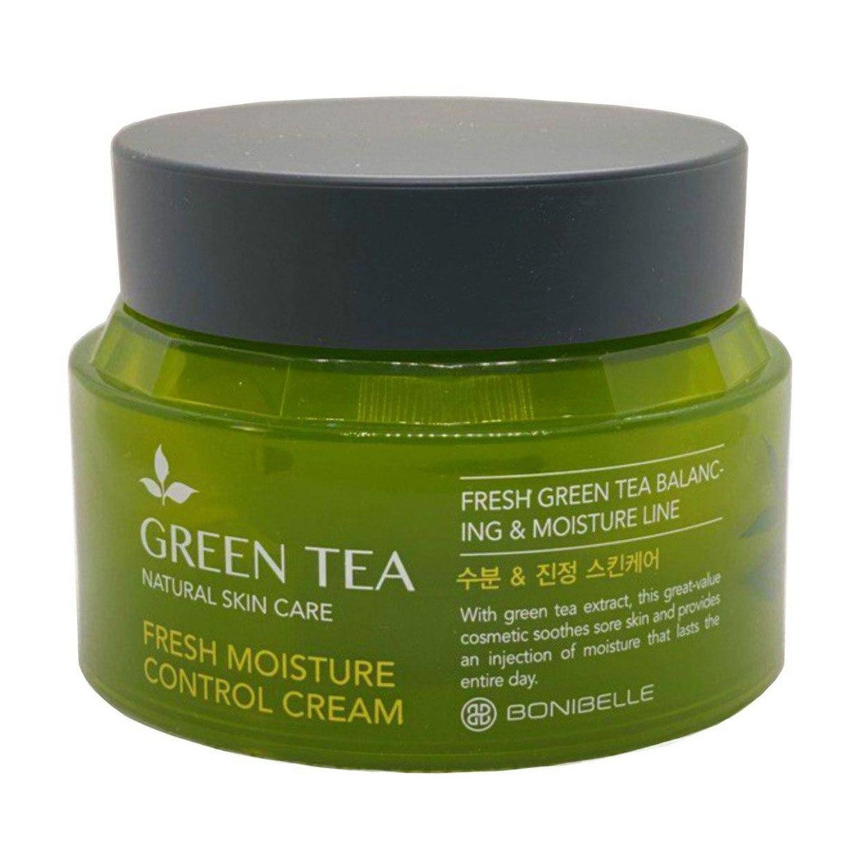 Крем для лица Зеленый Чай - Bonibelle Green Tea Fresh Moisture Control Cream, 80 мл - фото N2