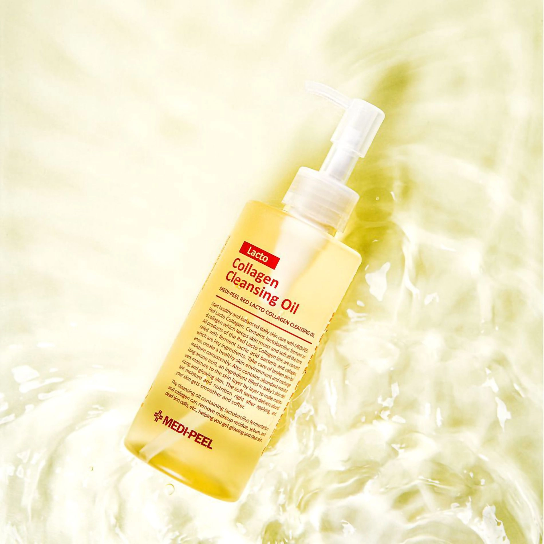 Гидрофильное масло с пробиотиками и коллагеном - Medi peel Red Lacto Collagen Cleansing Oil, 200 мл - фото N6