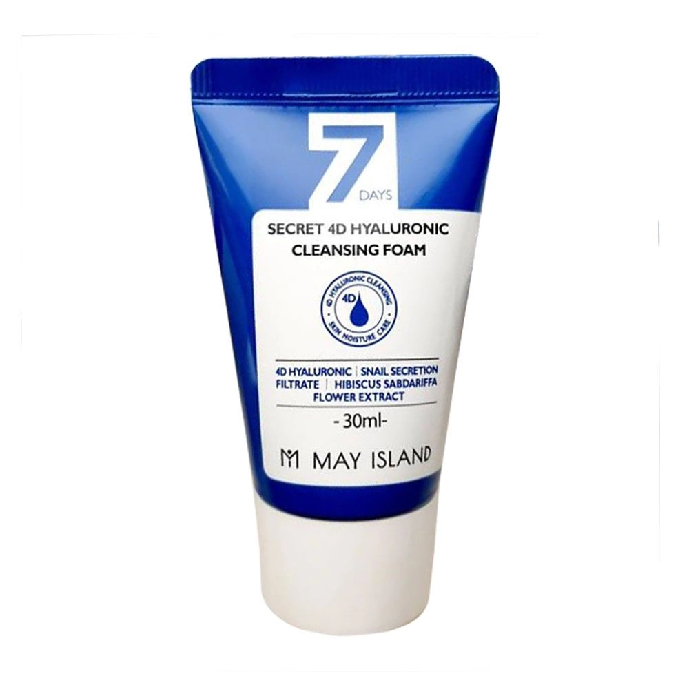 May Island Пінка для вмивання з гіалуроновою кислотою May Island 7 Days Secret 4D Hyaluronic Cleansing Foam (міні), 30мл - фото N3