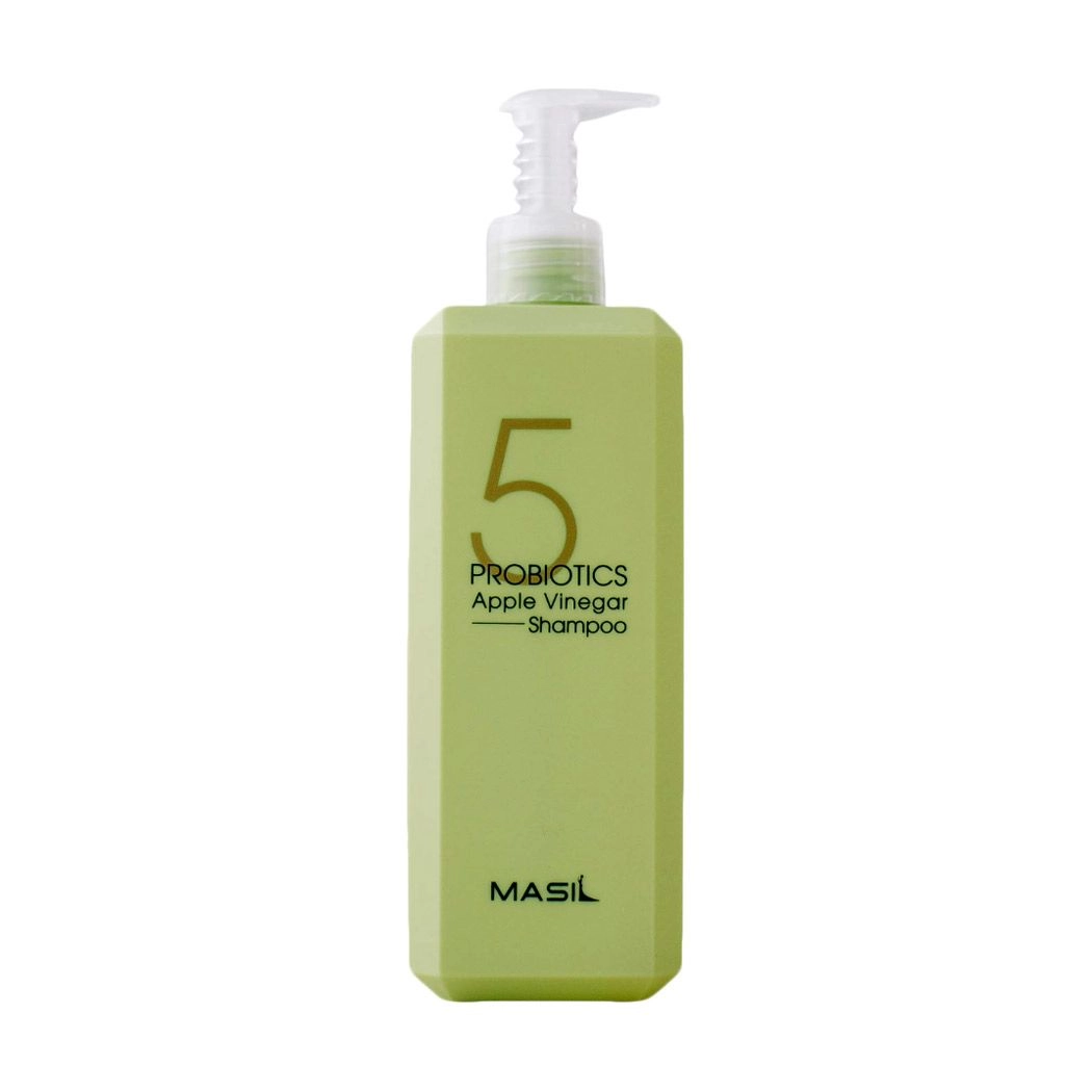 Мягкий безсульфатный шампунь с яблочным уксусом и пробиотиками для чувствительной кожи головы - Masil 5 Probiotics Apple Vinegar Shampoo, 500 мл - фото N3