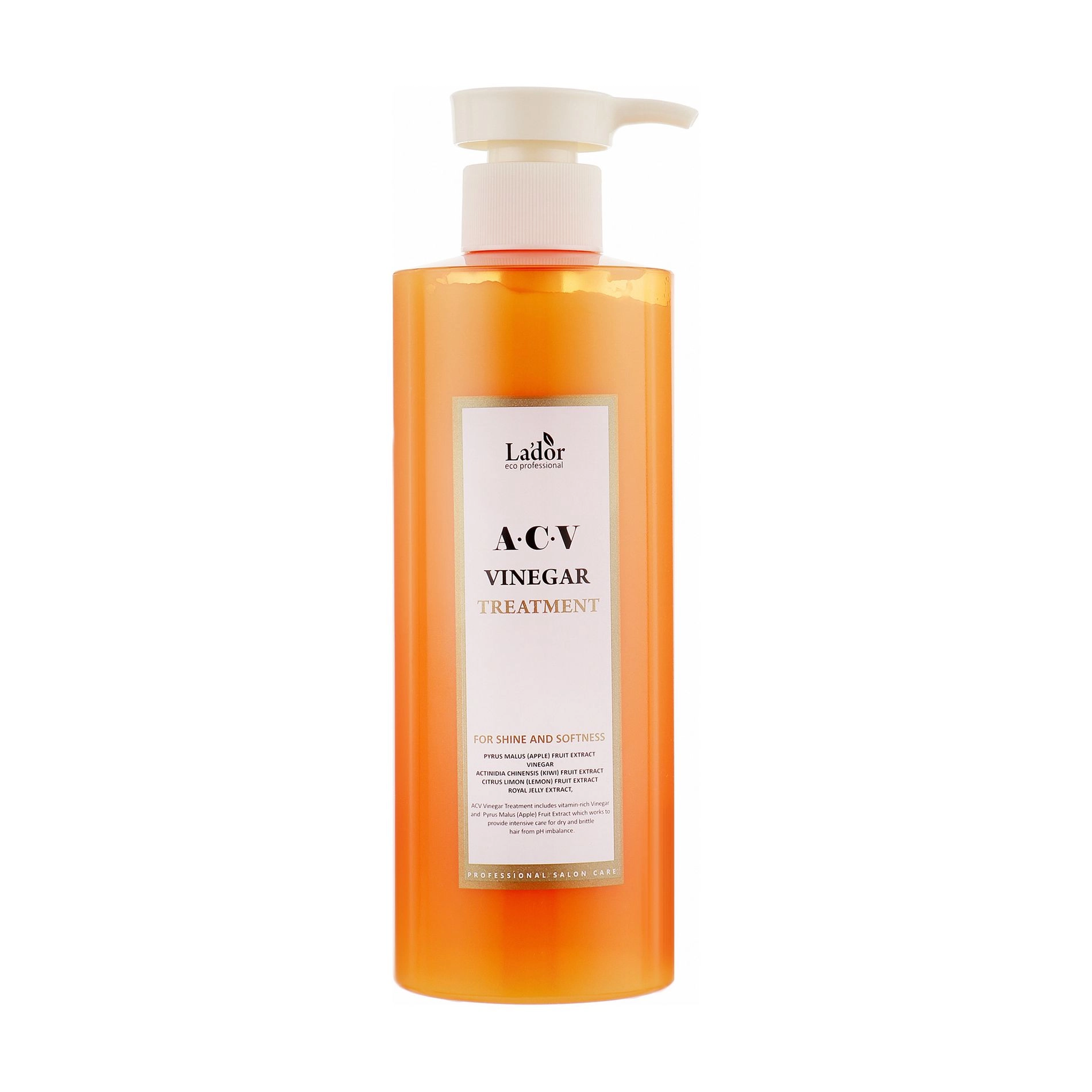 Маска для волосся з яблучним оцтом для жирної шкіри голови - La'dor ACV Vinegar Treatment, 430 мл - фото N3