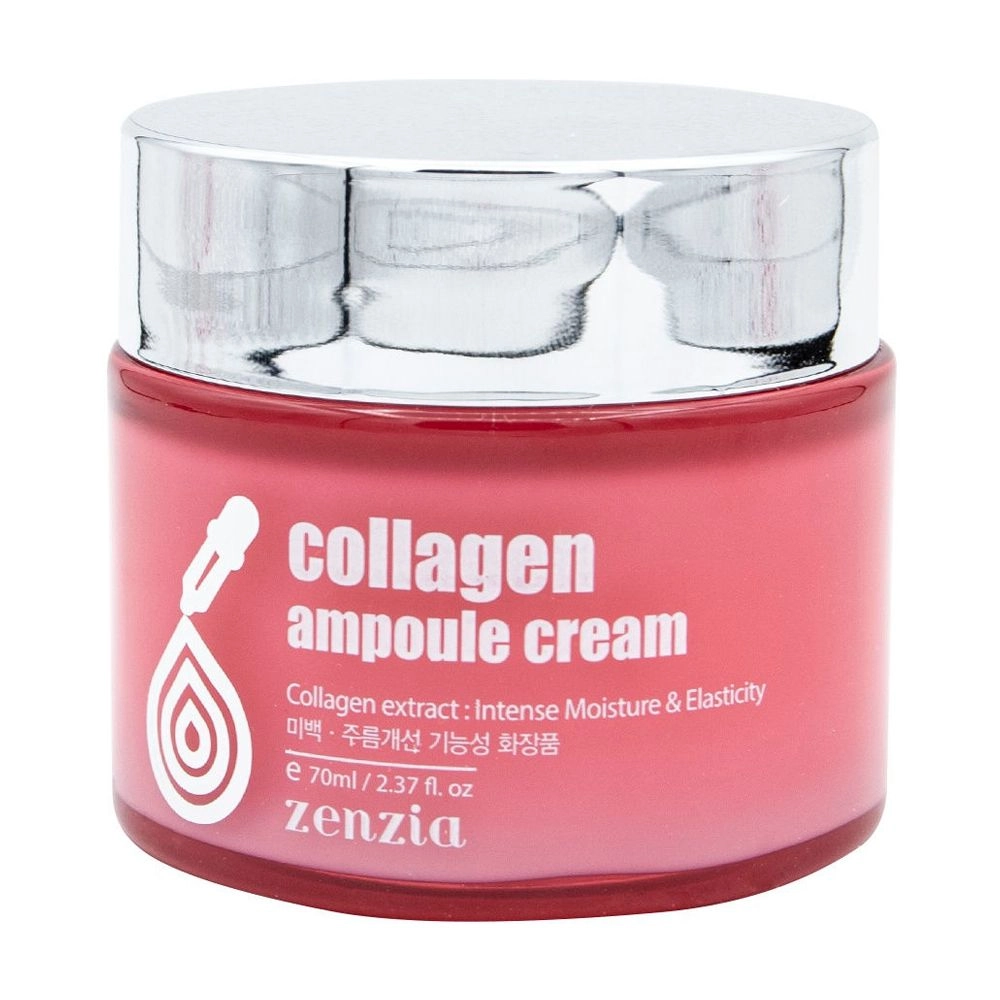Крем для обличчя з колагеном - Zenzia Collagen Ampoule Cream, 70 мл - фото N3