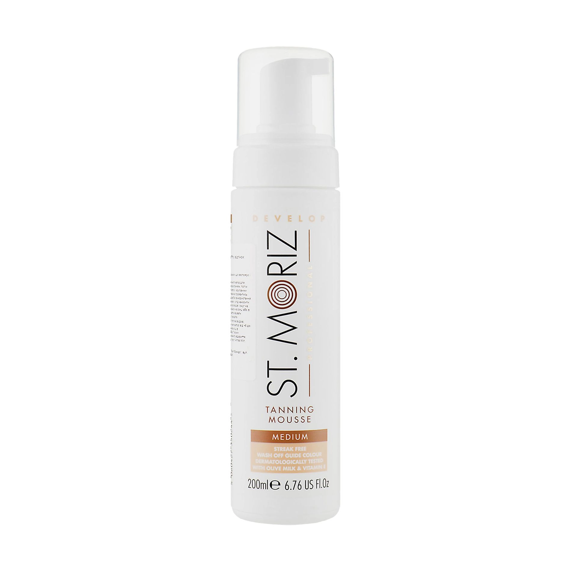 Мусс-автозагар, средний оттенок - St. Moriz Instant Self Tanning Mousse Medium, 200 мл - фото N2