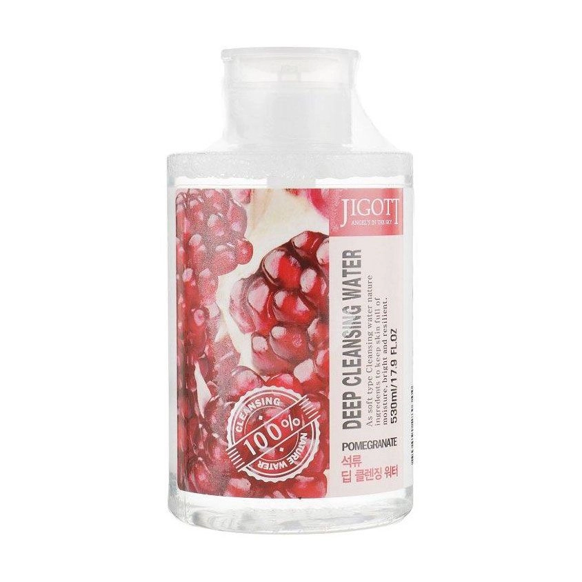 Очищаюча вода з гранатом - Jigott Pomegranate Deep Cleansing Water, 530 мл - фото N3