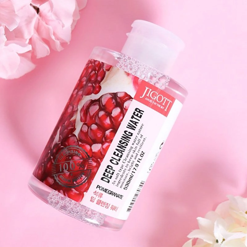 Очищаюча вода з гранатом - Jigott Pomegranate Deep Cleansing Water, 530 мл - фото N4