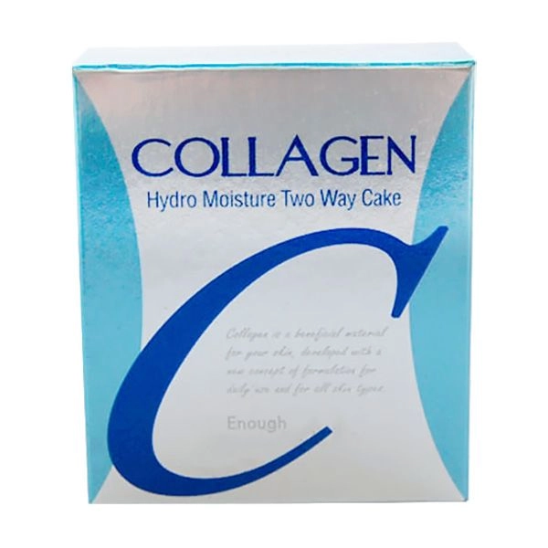 Колагенова пудра зі змінним блоком тон 21 - Enough Collagen Two-Way Cake SPF 25, 26 г - фото N7