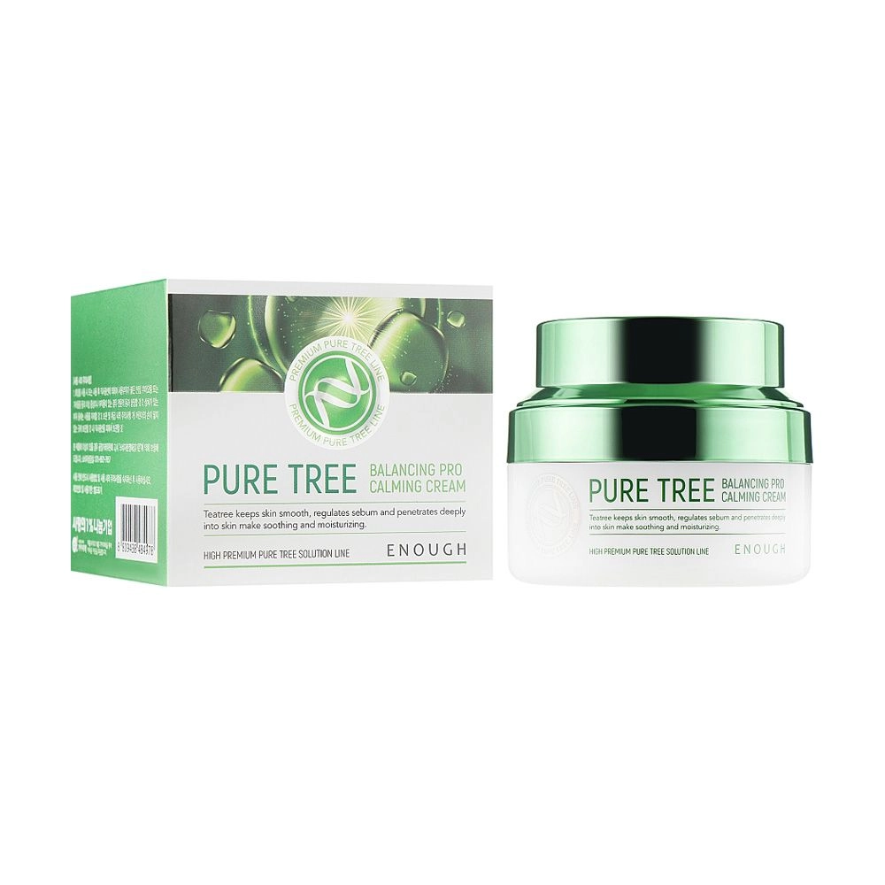 Успокаивающий крем с экстрактом чайного дерева - Enough Pure Tree Balancing Pro Calming Cream, 50 мл - фото N3
