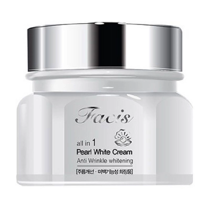 Осветляющий крем с жемчужным порошком - Facis All In One Pearl Whitening Cream, 100 мл - фото N3