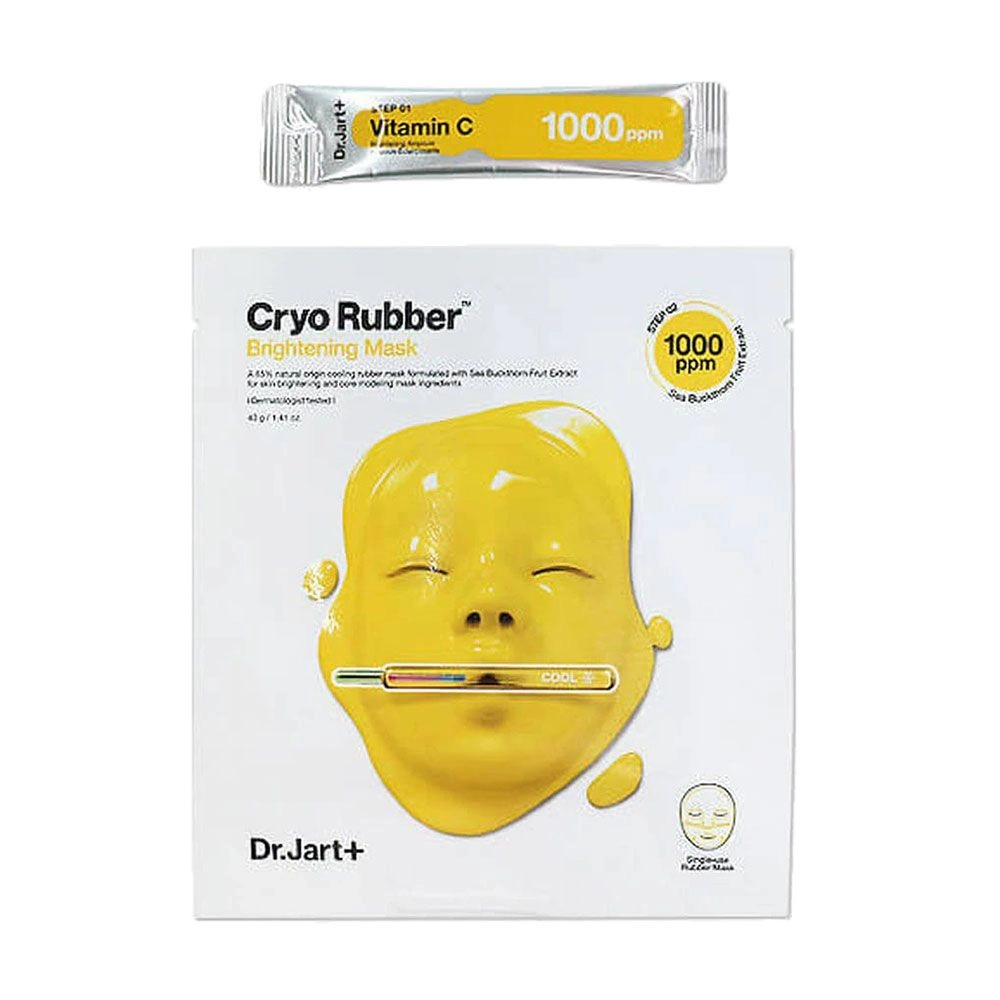 Альгінатна маска для освітлення шкіри обличчя - Dr. Jart Cryo Rubber With Brightening Vitamin C, 44 г - фото N4