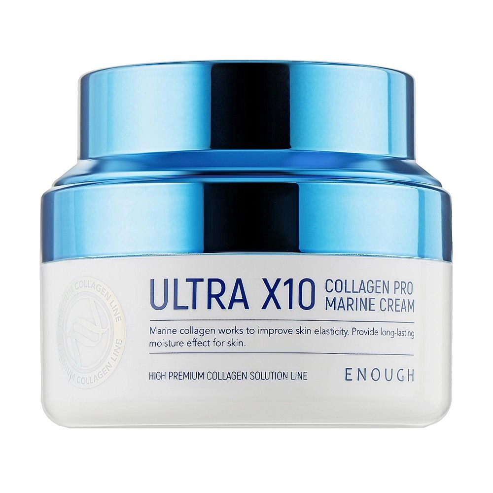 Зволожуючий крем для обличчя з колагеном - Enough Ultra X10 Collagen Pro Marine Cream, 50 мл - фото N5