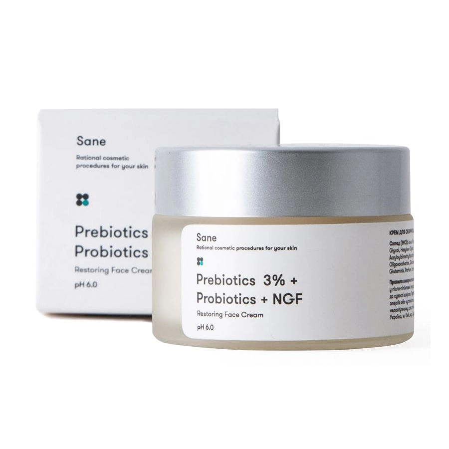 Крем для лица с пробиотиками - Sane Restoring Face Cream, 30 мл - фото N3