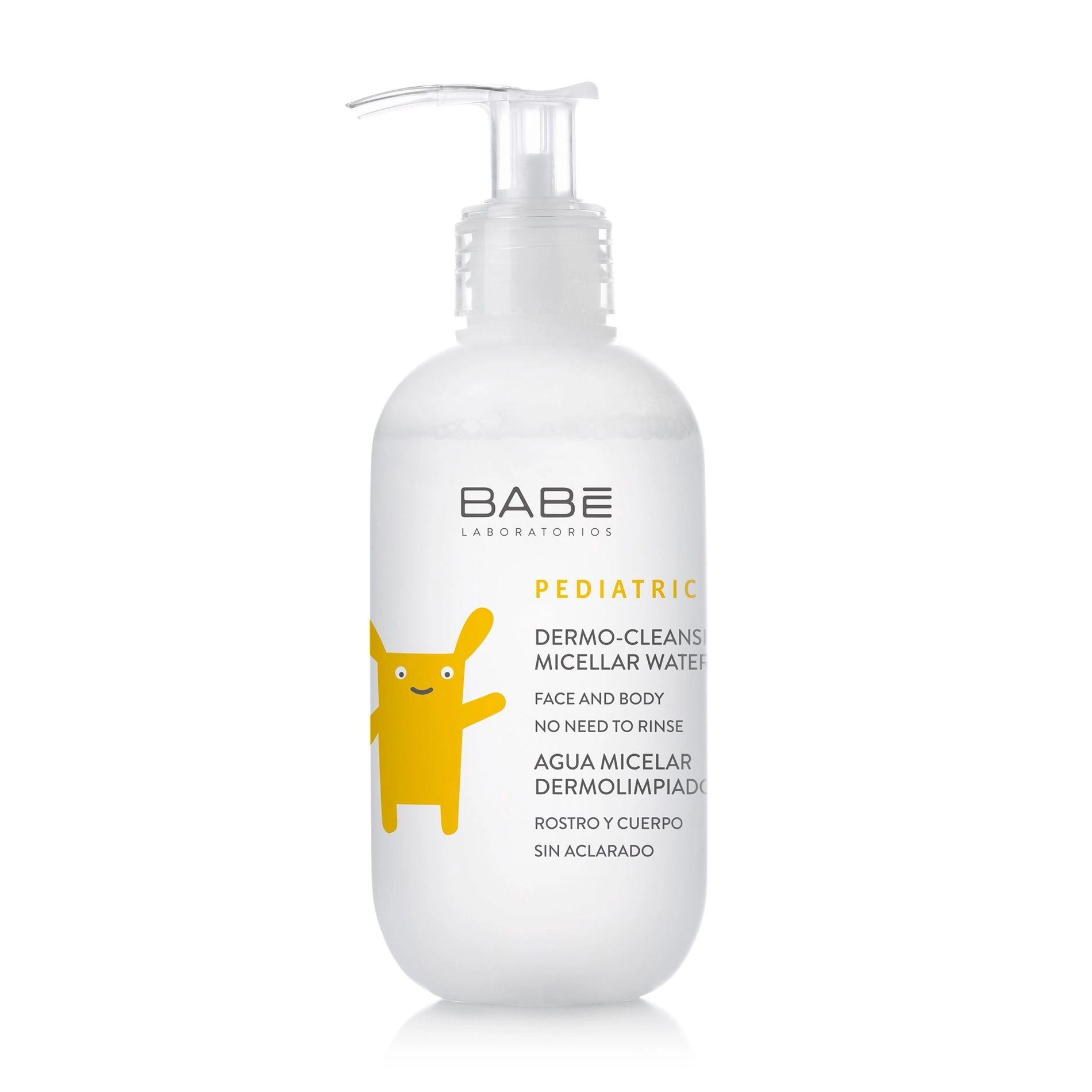 BABE Laboratorios Детская дерматологическая мицеллярная вода для деликатного очищения кожи Babe Laboratorios PEDIATRIC Dermo-Cleansing Micellar Water (Travel Size), 100мл - фото N3