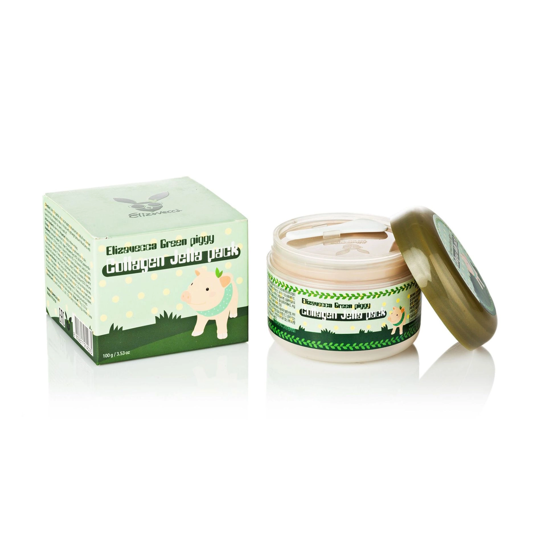 Колагенова маска для обличчя - Elizavecca Green piggy Collagen Jella Pack, 100 г - фото N10