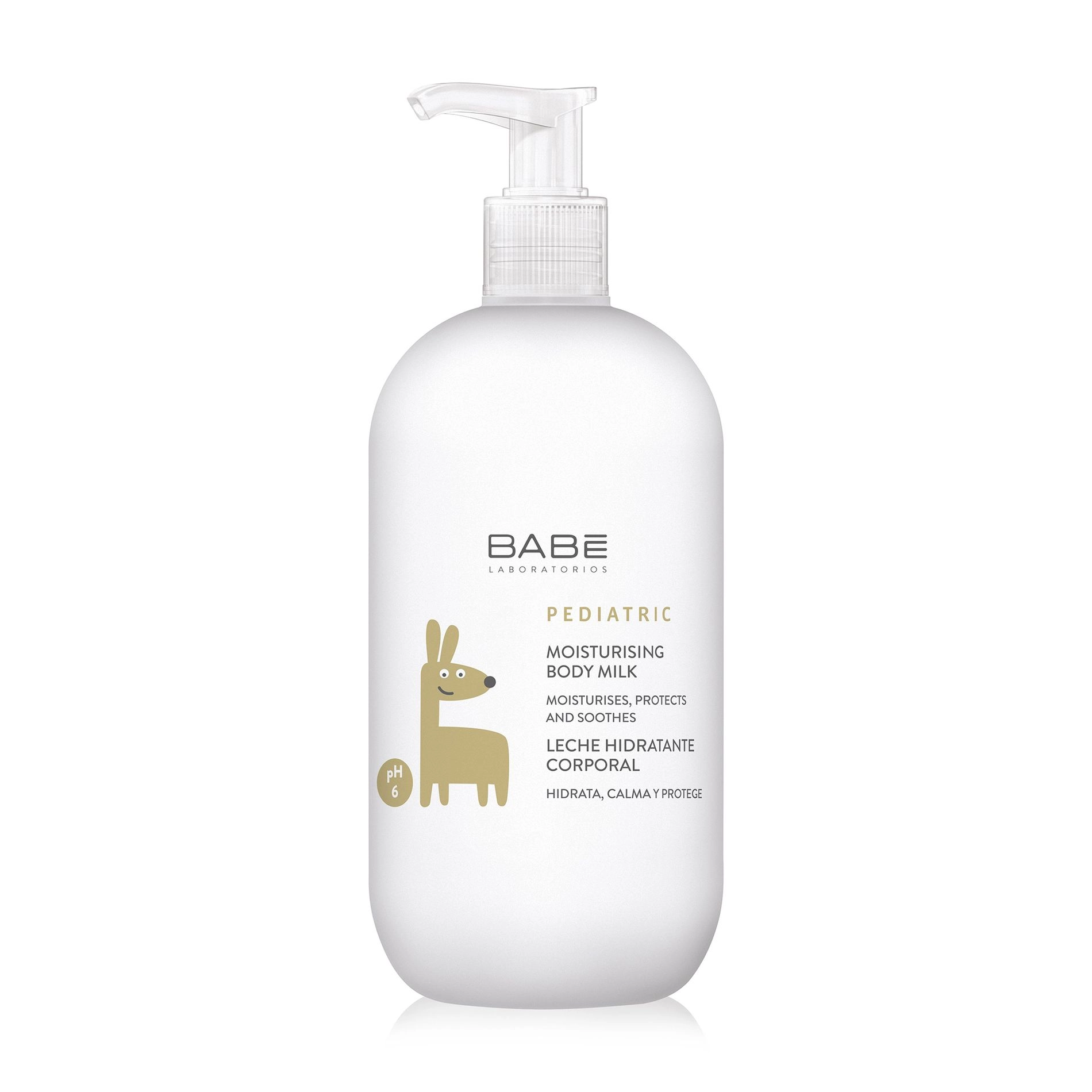 Дитяче зволожуюче молочко для тіла - BABE Laboratorios PEDIATRIC Moisturising Body Milk, 500 мл - фото N3