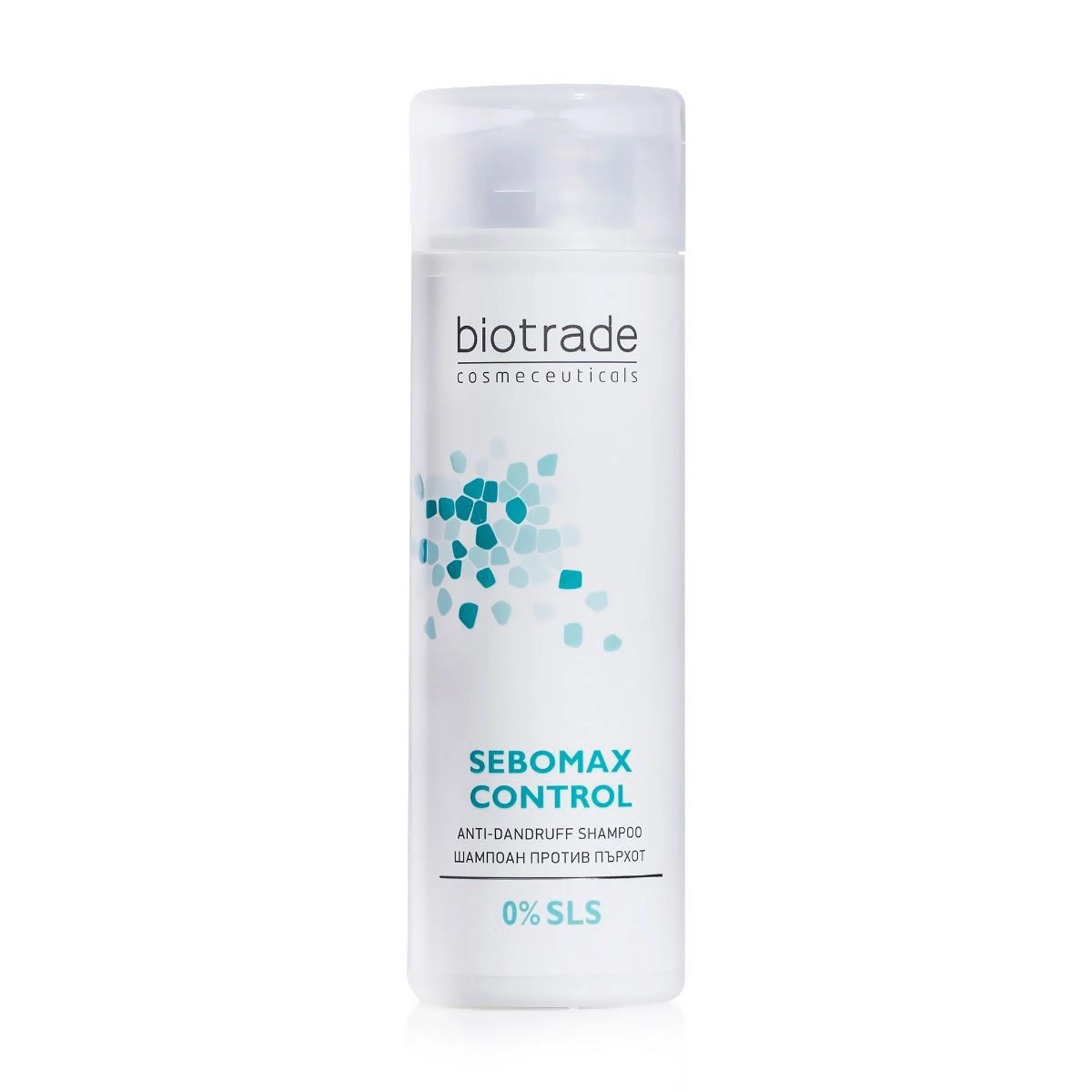 Безсульфатный шампунь против перхоти для всех типов волос - Biotrade Sebomax Control Anti-Dandruff Shampoo, 200 мл - фото N3