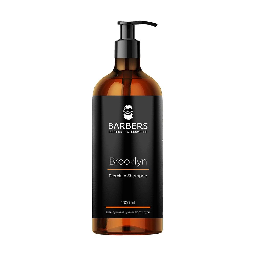 Шампунь для мужчин против перхоти - Barbers Brooklyn Premium Shampoo, 1000 мл - фото N3