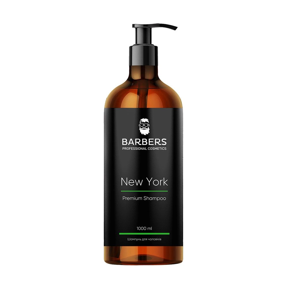 Шампунь для чоловіків тонізуючий - Barbers New York Premium Shampoo, 1000 мл - фото N3