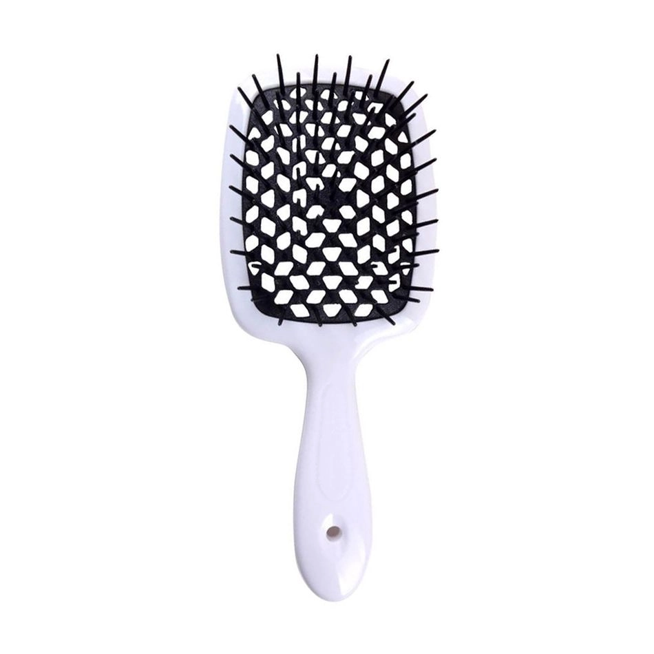 Гребінець для волосся - Janeke Superbrush, білий з чорним - фото N2