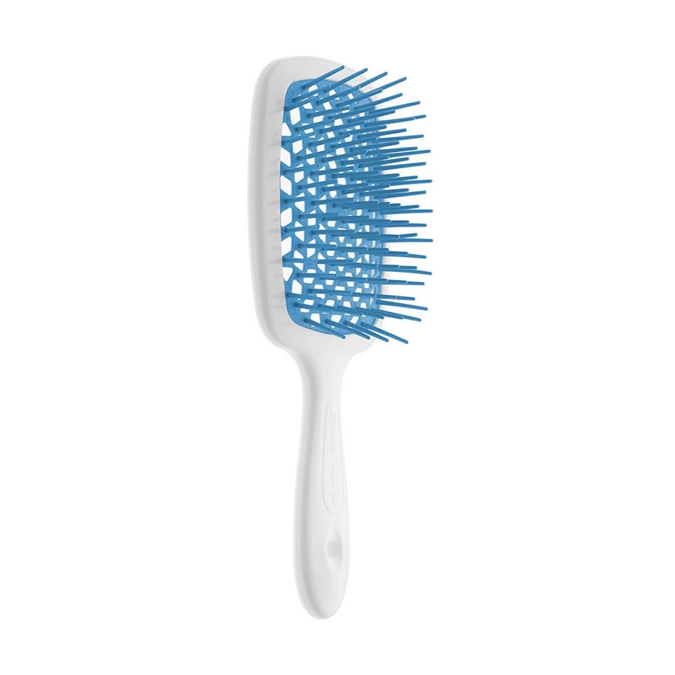 Расческа для волос - Janeke Superbrush, белый с голубым - фото N3