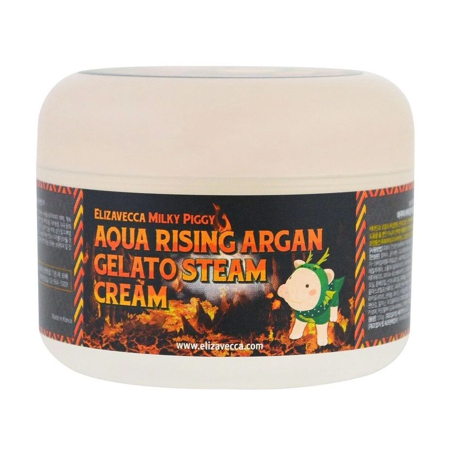 Крем увлажняющий - Elizavecca Face Care Aqua Rising Argan Gelato Steam Cream, 100 мл - фото N7