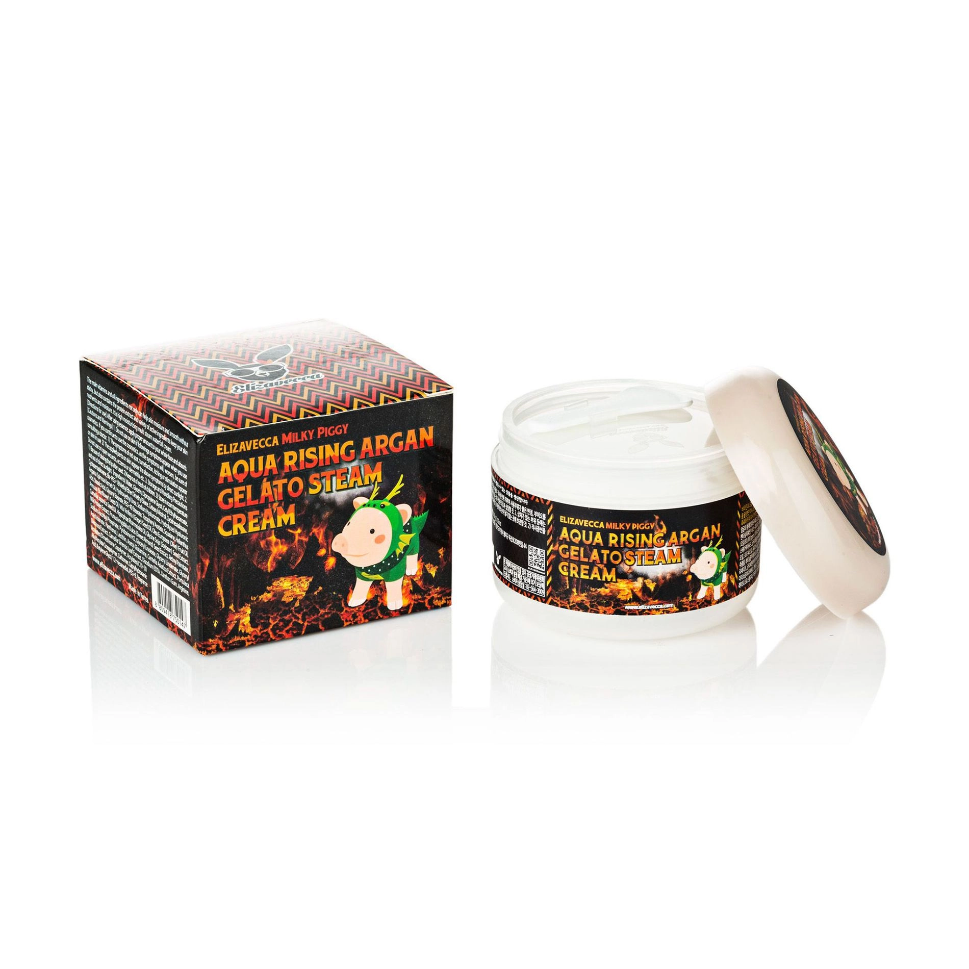Крем увлажняющий - Elizavecca Face Care Aqua Rising Argan Gelato Steam Cream, 100 мл - фото N10