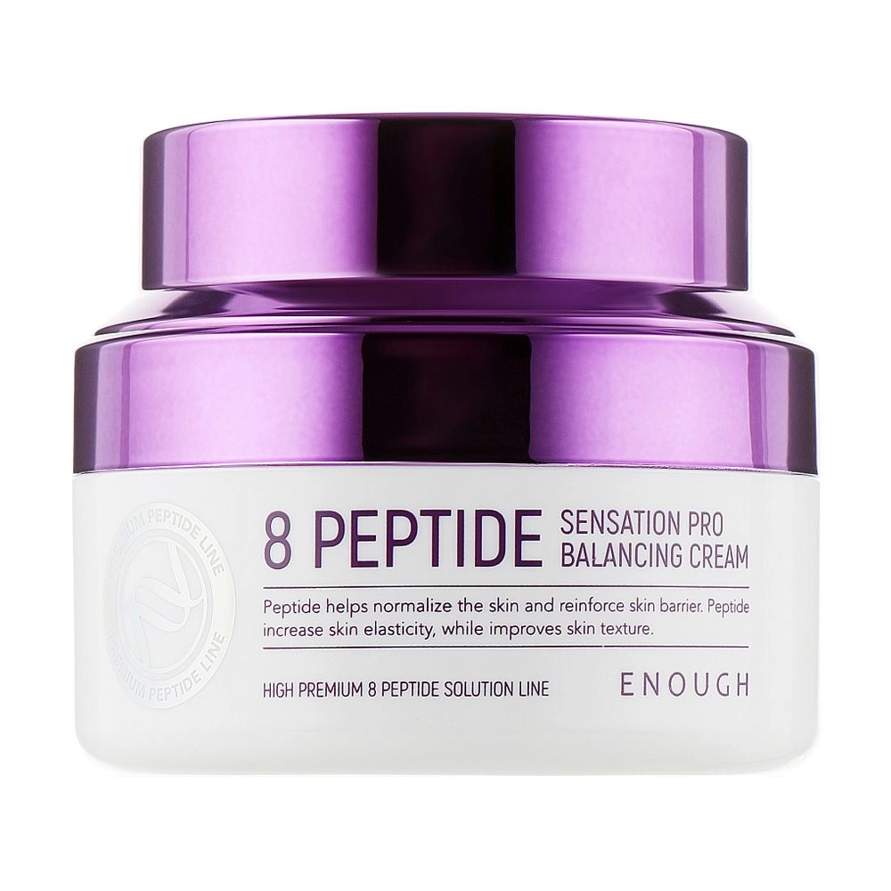 8 Антивозрастной крем с пептидами - Enough Peptide Sensation Pro Balancing Cream, 50 мл - фото N5