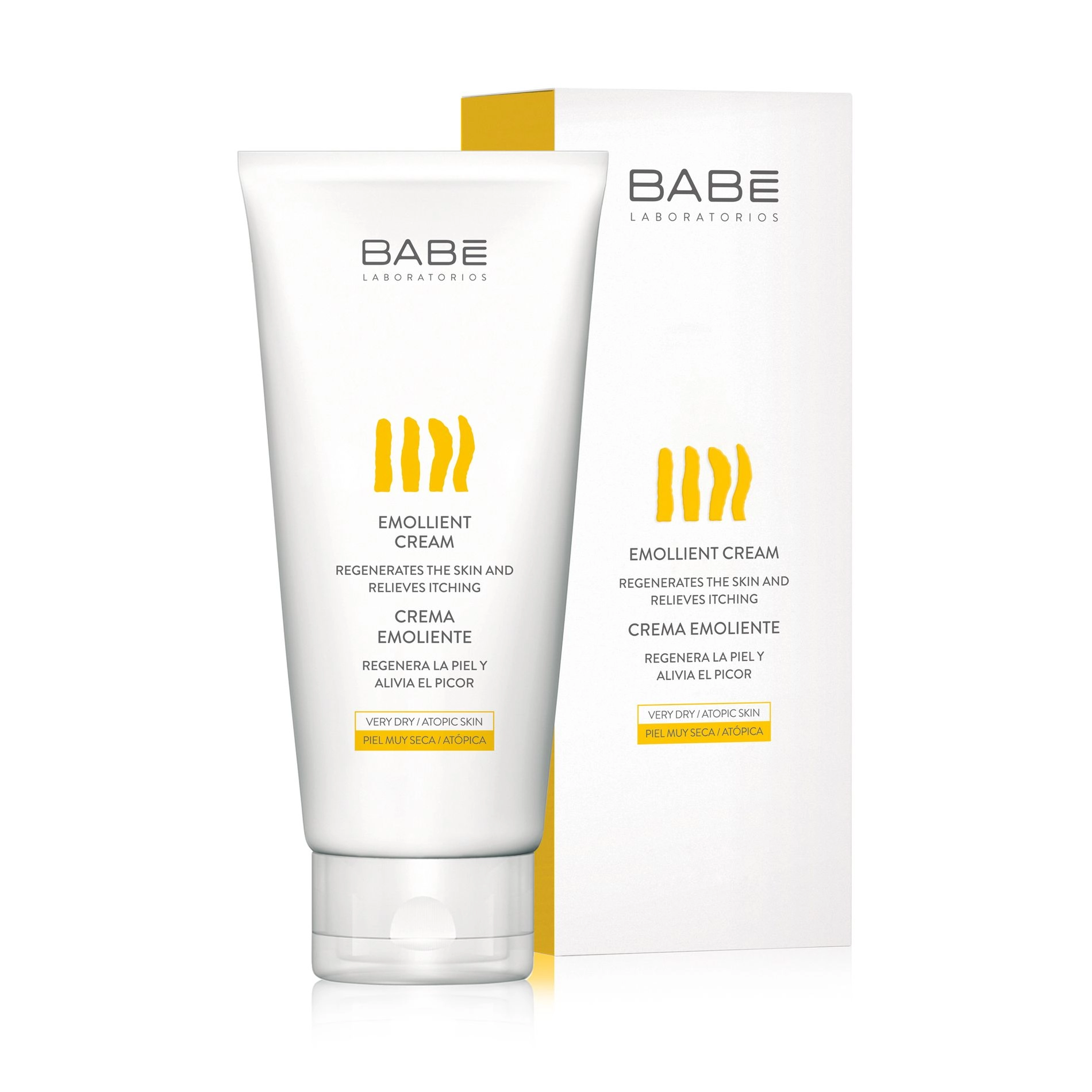 Увлажняющий крем-эмолиент для сухой кожи - BABE Laboratorios Emollient Cream, 200 мл - фото N3