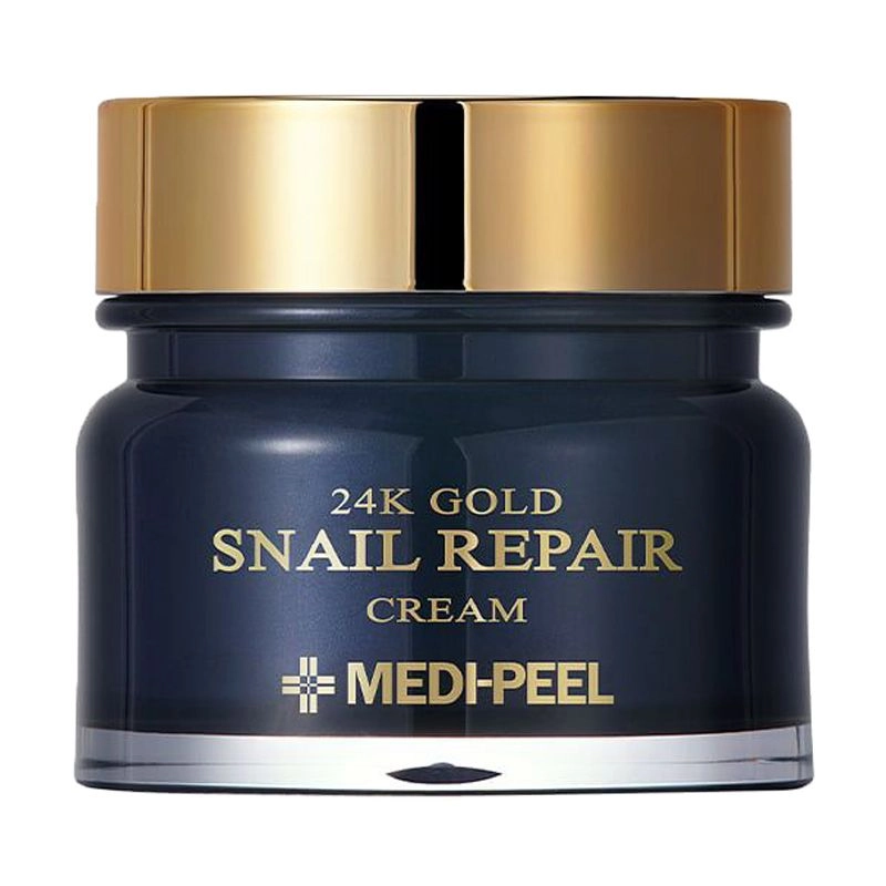 Крем для обличчя з колоїдним золотом і муцином равлика - Medi peel 24k Gold Snail Repair Cream, 50 мл - фото N3