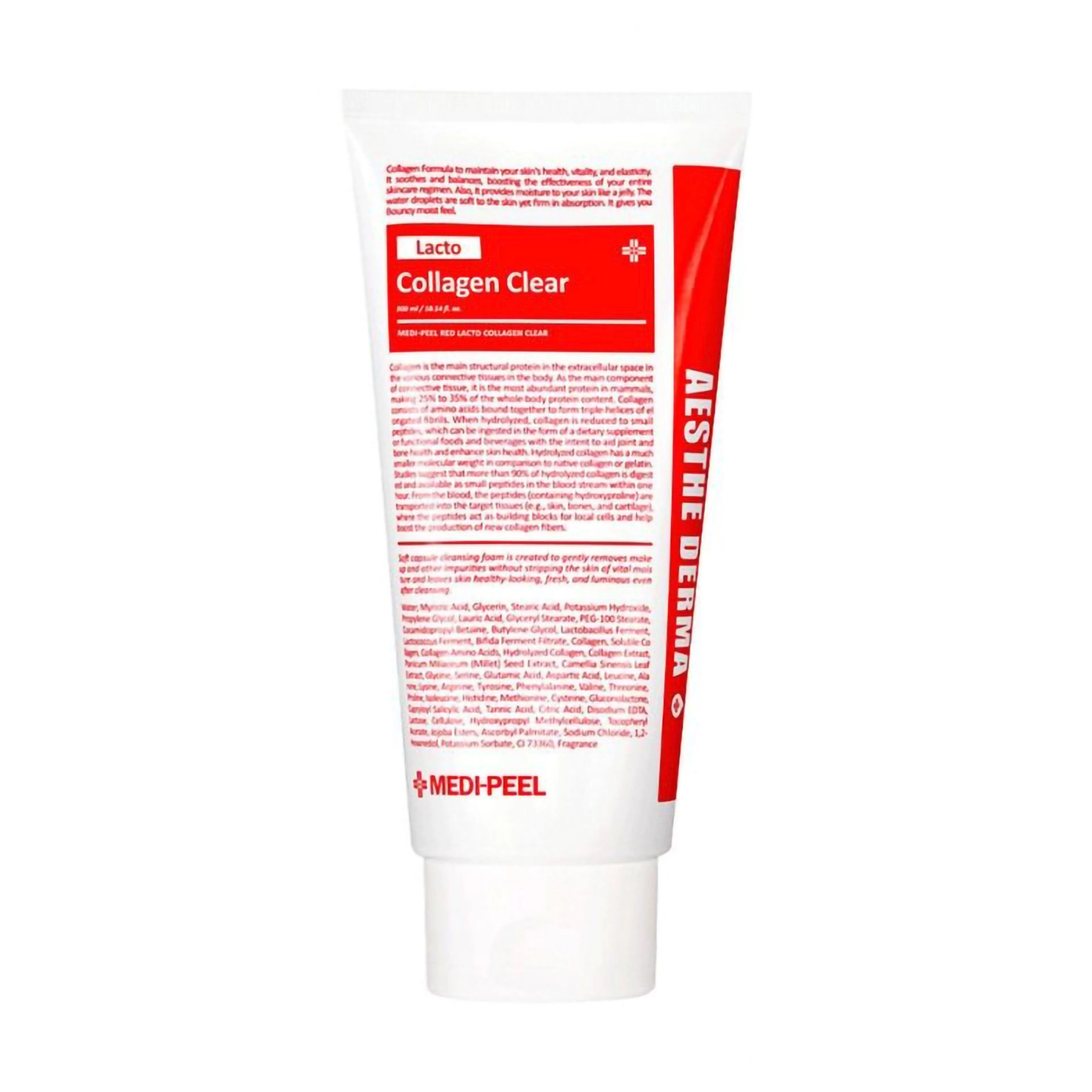 Очищаюча пінка для вмивання з колагеном - Medi peel MEDI-PEEL Red Lacto Collagen Clear, 300 мл - фото N4