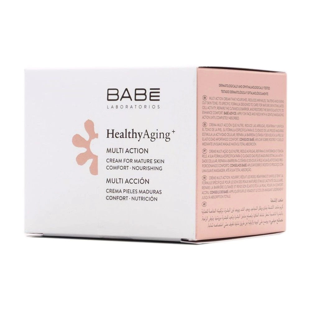 Мультифункціональний крем для дуже зрілої шкіри - BABE Laboratorios Healthy Aging Multi Action Cream For Mature Skin, 50 мл - фото N4