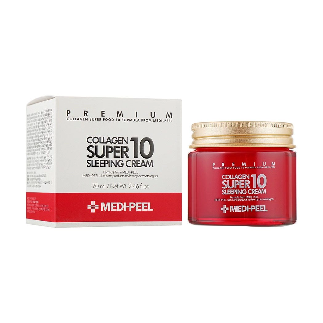 Омолаживающий ночной крем для лица с коллагеном - Medi peel Collagen Super 10 Sleeping Cream, 70 мл - фото N4