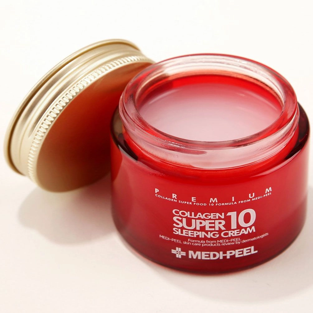 Омолоджуючий нічний крем для обличчя з колагеном - Medi peel Collagen Super 10 Sleeping Cream, 70 мл - фото N5