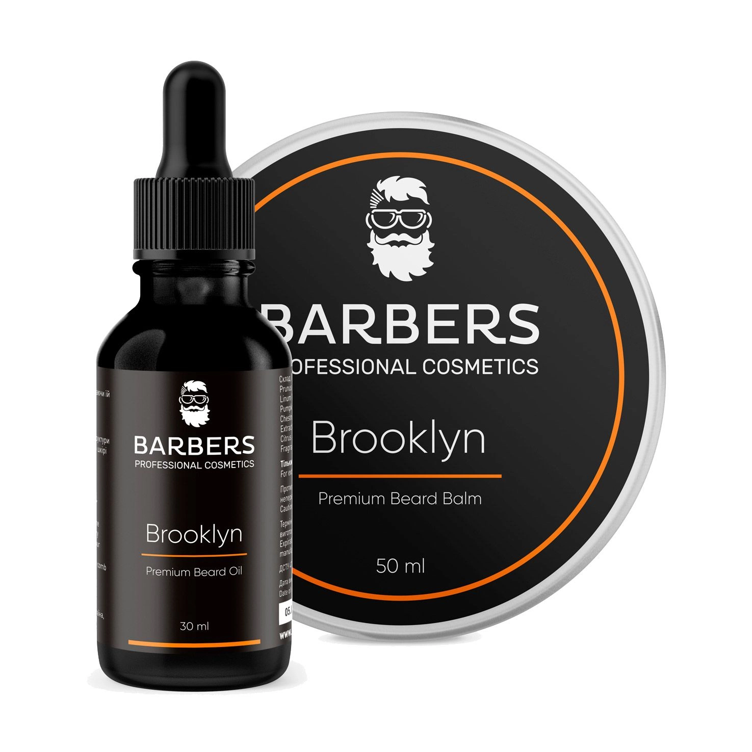 Набір для догляду за бородою Brooklyn - Barbers Brooklyn, олія + бальзам - фото N4