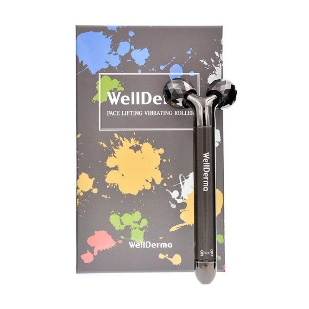 Веллдерма роликовый вибрирующий массажер - WellDerma FaceLifting Vibrating Roller, 1 шт - фото N2