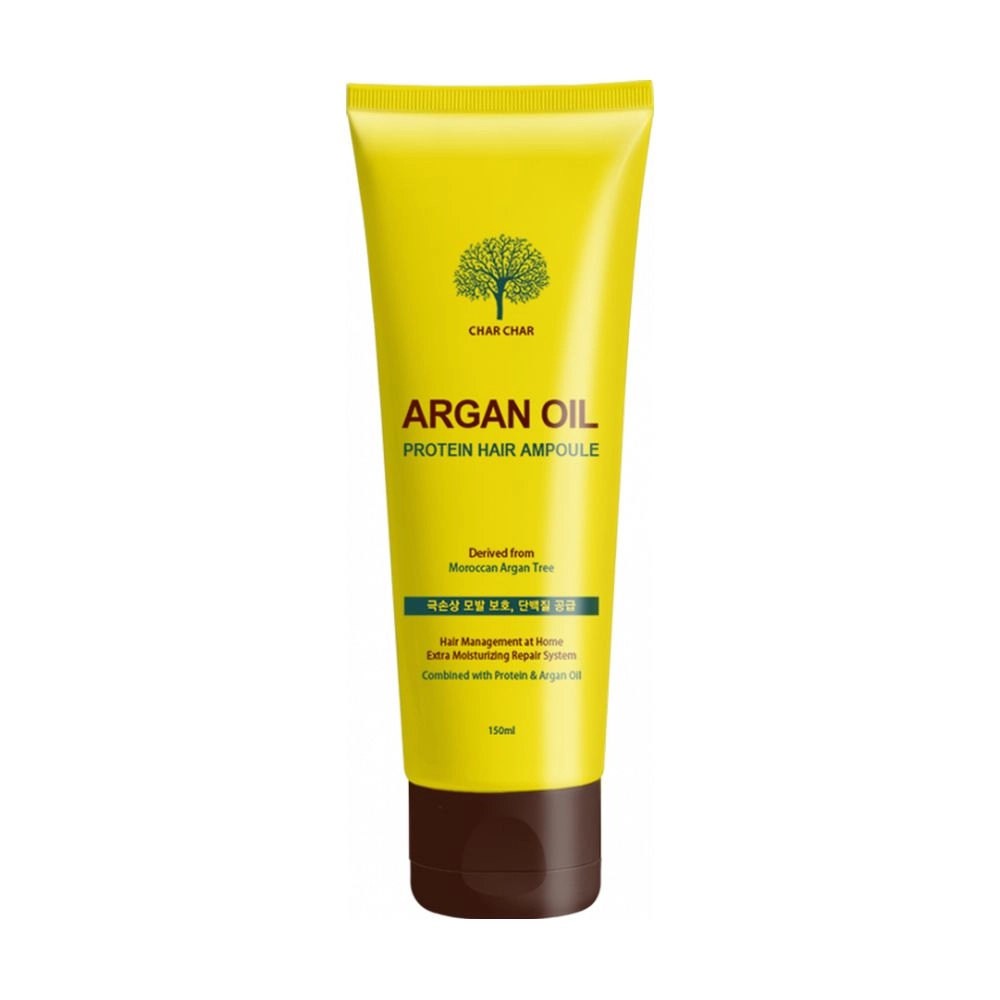 Сироватка для волосся з аргановою олією - Char Char Argan Oil Protein Hair Ampoule, 150 мл - фото N6