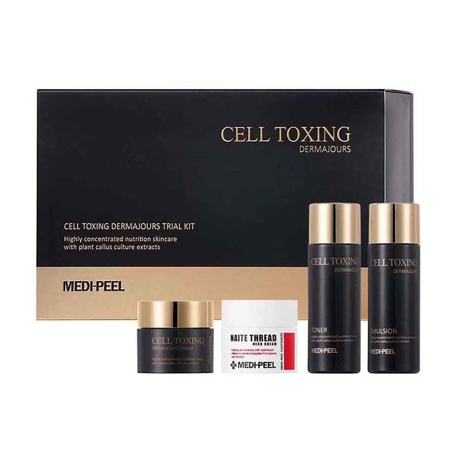 Набор омолаживающих миниатюр для лица и шеи - Medi peel Cell Toxing, 4 продукта - фото N4