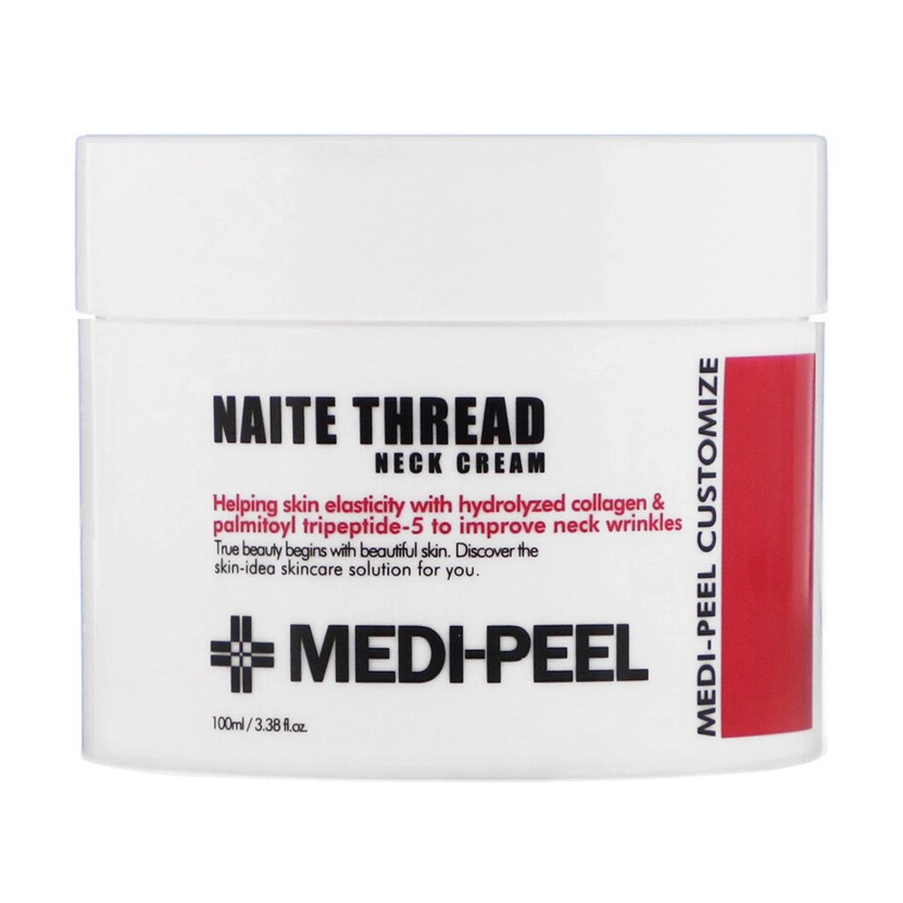Коллагеновий пептидный крем для шеи и декольте - Medi peel Collagen Naite Thread Neck Cream, 100 мл - фото N4