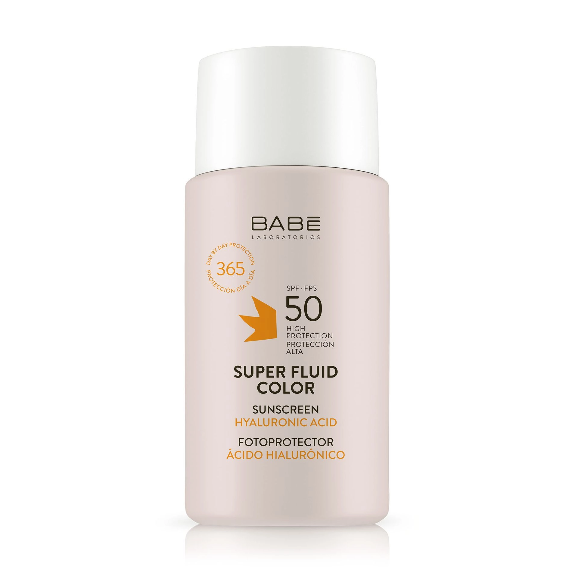 Сонцезахисний супер флюїд ВВ з тонуючим ефектом SPF 50 для всіх типів шкіри - BABE Laboratorios Super Fluid Color SPF50, 50 мл - фото N2